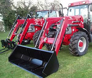 A line-up of McCormick tractors at LandTecnics’ Nettlesham premises.