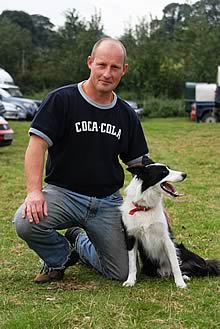 Paul Chester and his dog Floss