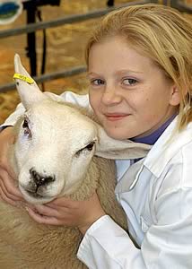 Chanelle Hardcastle of Low Catton, York at last year's Countryside Live Food & Farming Fair