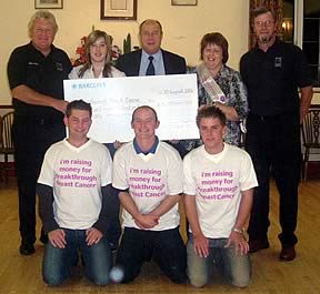 Pictured at the Winksley Cum Grantley YFC cheque presentation evening are, back row from left - Brian Smith, of Black Sheep Brewery, Rebecca Bowes, Alan and Gillian Bowes, owners of Ripon Agricultural Supplies, and Black Sheep’s Paul Theakston. Front row - Ryan Atkinson, club chairman, Richard Stockil, vice-chairman, and Matthew Nelson, secretary.