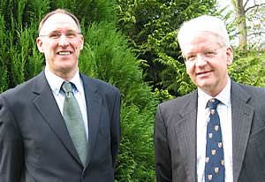 Iain Riddell (left) with Sandy Ramsay