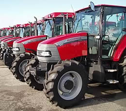 McCormick CX tractors ready for delivery to the company’s new dealers.
