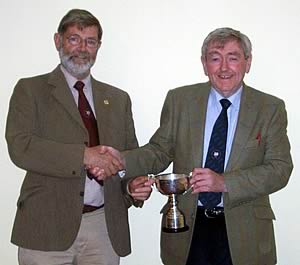 David Pittendreigh with outgoing president Jim McPherson