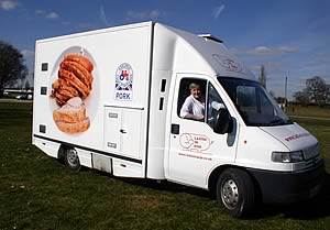 LIPs chairman Sue Woodall in the van