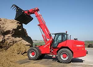 Sch&auml;ffer 9380T pivot-steer telescopic handler