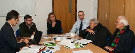 Andrew MacDonald, CEO, Havana Energy; Dr Andrew Barnes, Reader Behavioural Change & Innovation, SRUC; Dr Julia Wright, Deputy Director for the Centre for Agroecology and Food Security, Coventry University; Julian Bell, Senior Rural Business Consultant, SRUC; Celso Carpio Camarote, Head of Development at MINAGRI; Jorge Lodos, Ministry of Sugar (AzCuba)