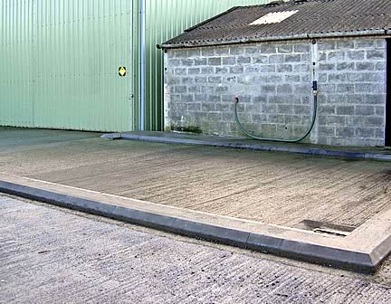 pesticide washdown area